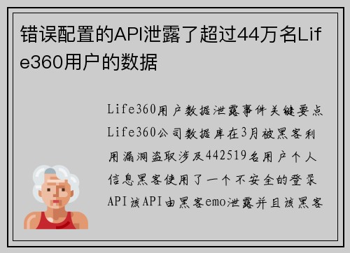 错误配置的API泄露了超过44万名Life360用户的数据